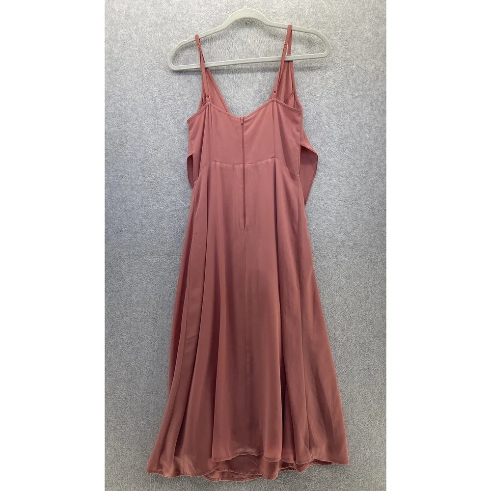 Asos Women's Dress Sleeveless Solid Pink Size 6 V Neck Tank - Image 2