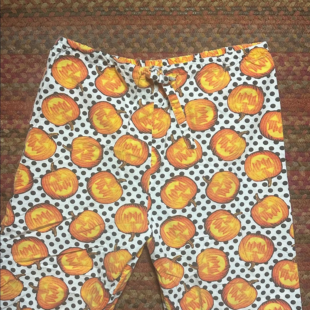 JOE BOXER PUMPKIN PRINT JACK O LANTERN PAJAMA PANTS - Image 2