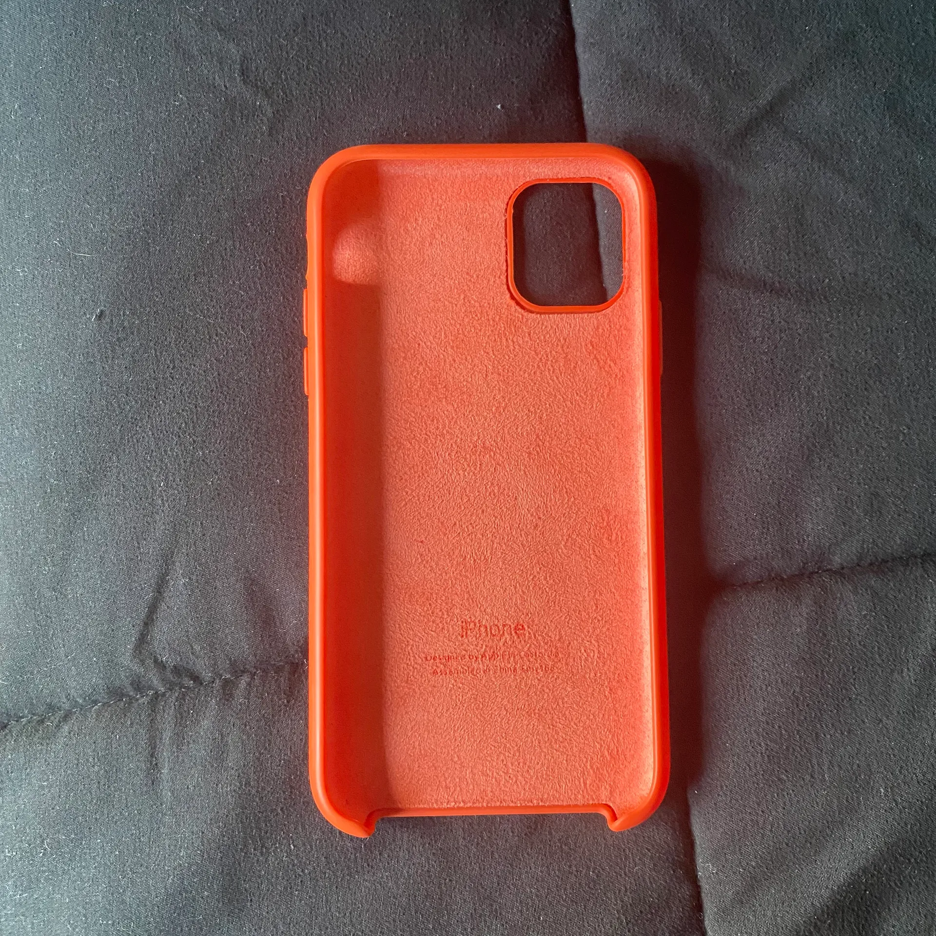 Apple Orange iPhone 11 Silicone Case - Image 2