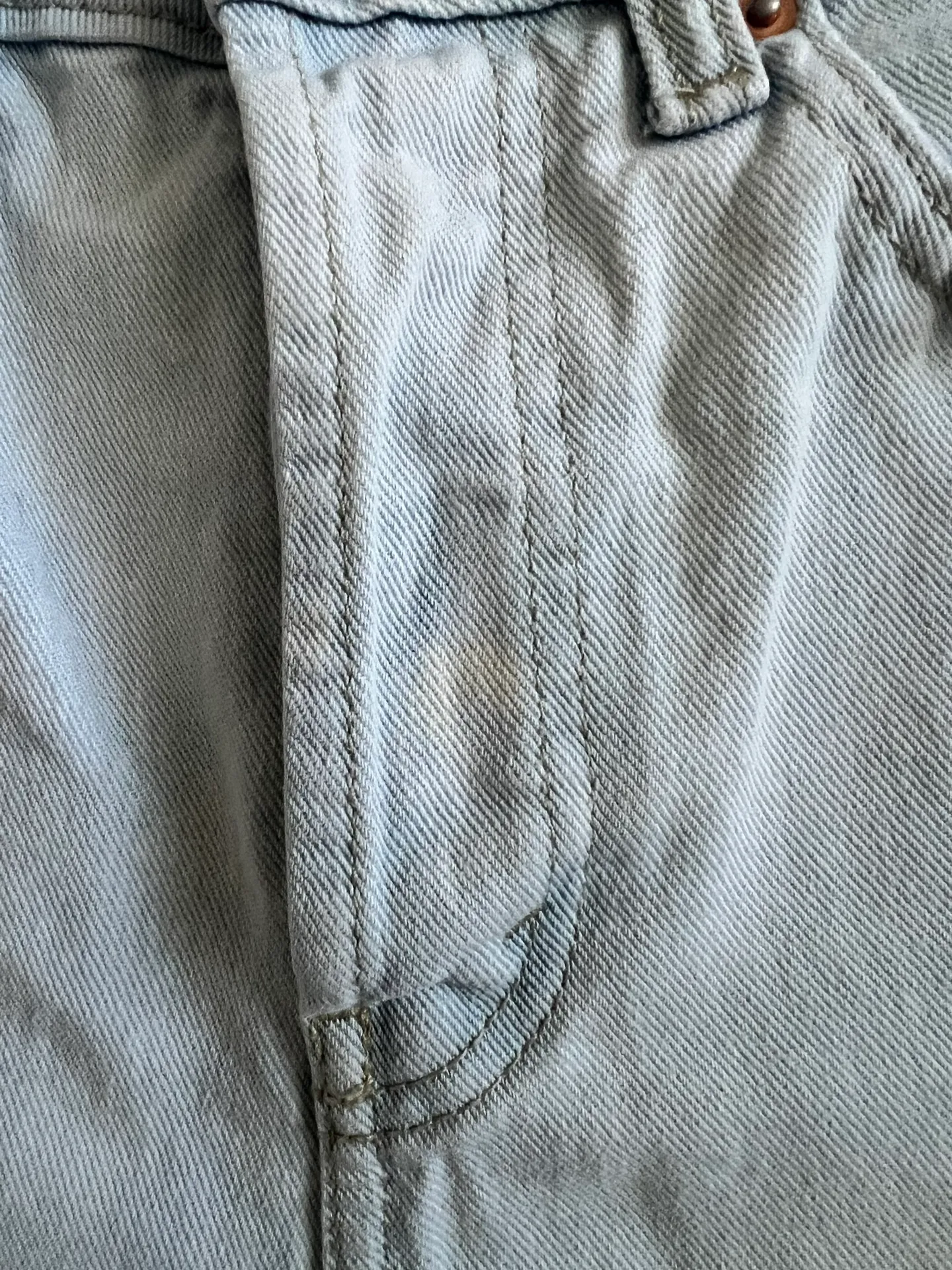 White Fable High Rise Jean Shorts  - Image 4