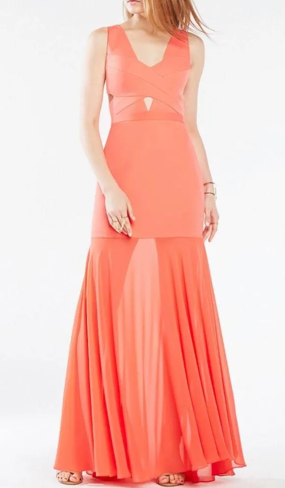 Bcbg MaxAzria Joy Cutout gown Sz 4 - Image 3
