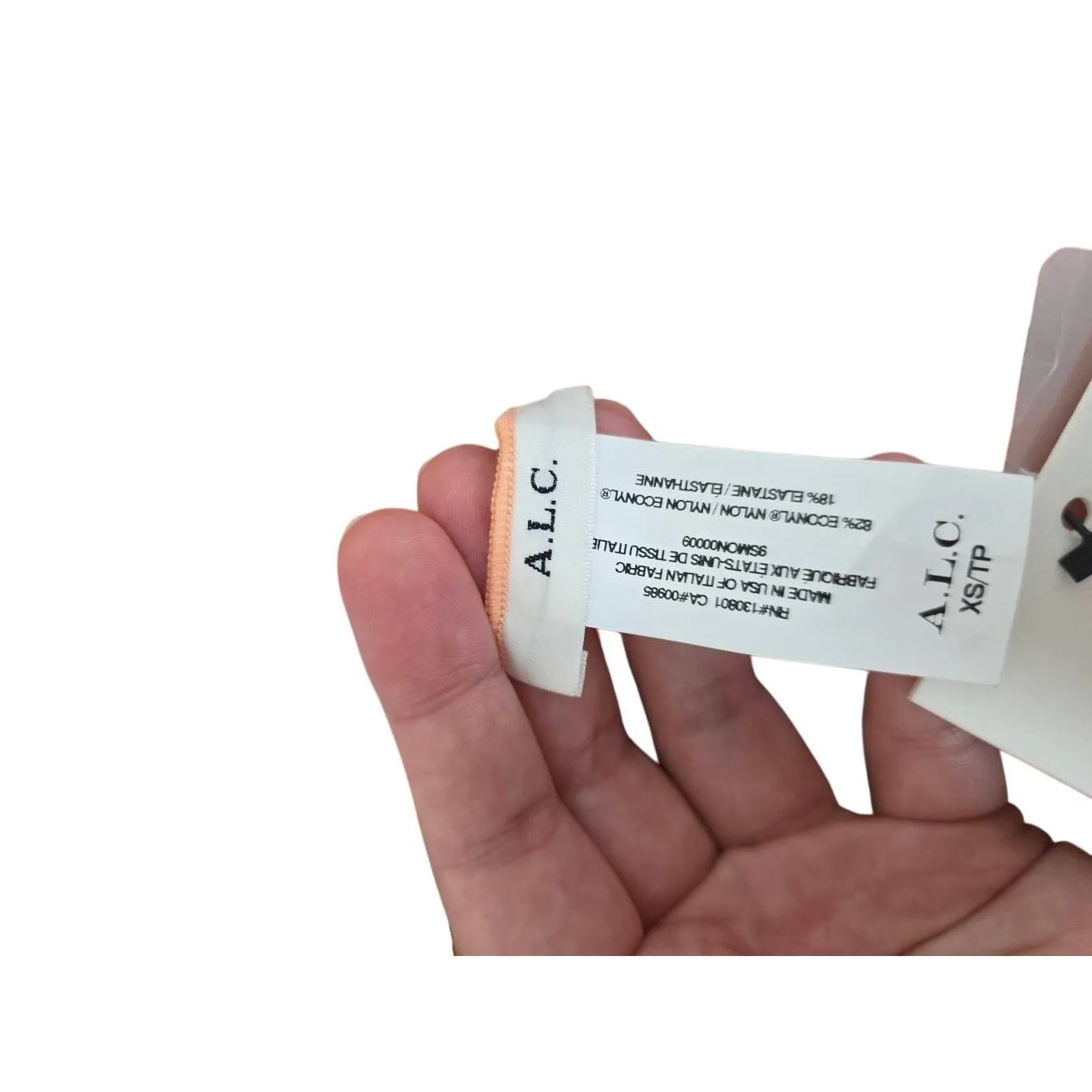 A.L.C Cleo Orange Rose One Piece Multi Graphic Swimsuit Size XS Plunge V Neck - Image 7