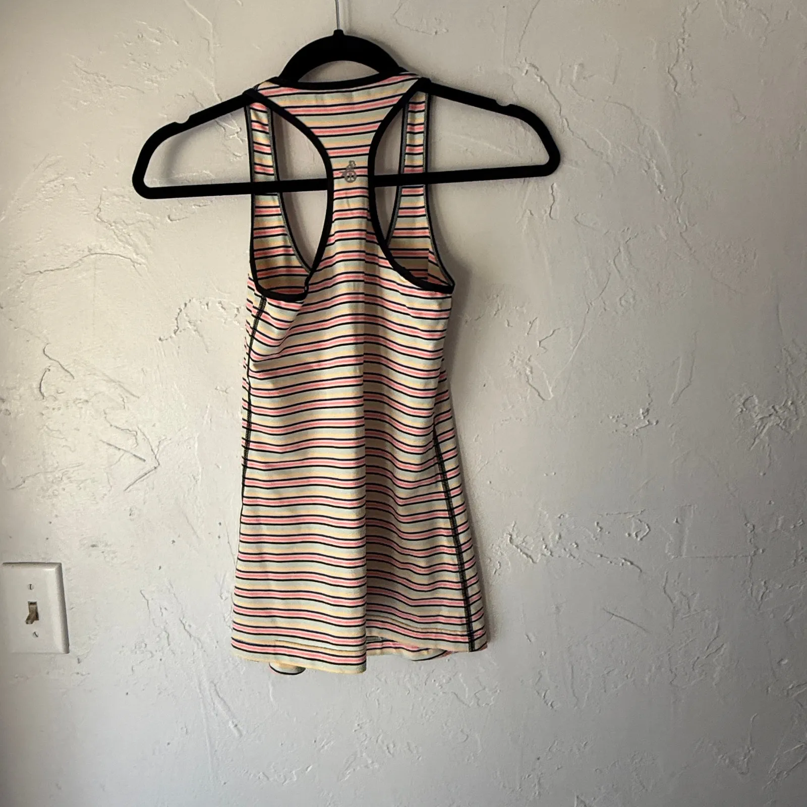Lululemon Racerback Tank Top Striped Multicolor‎ Athletic Yoga Gym XS - Image 4