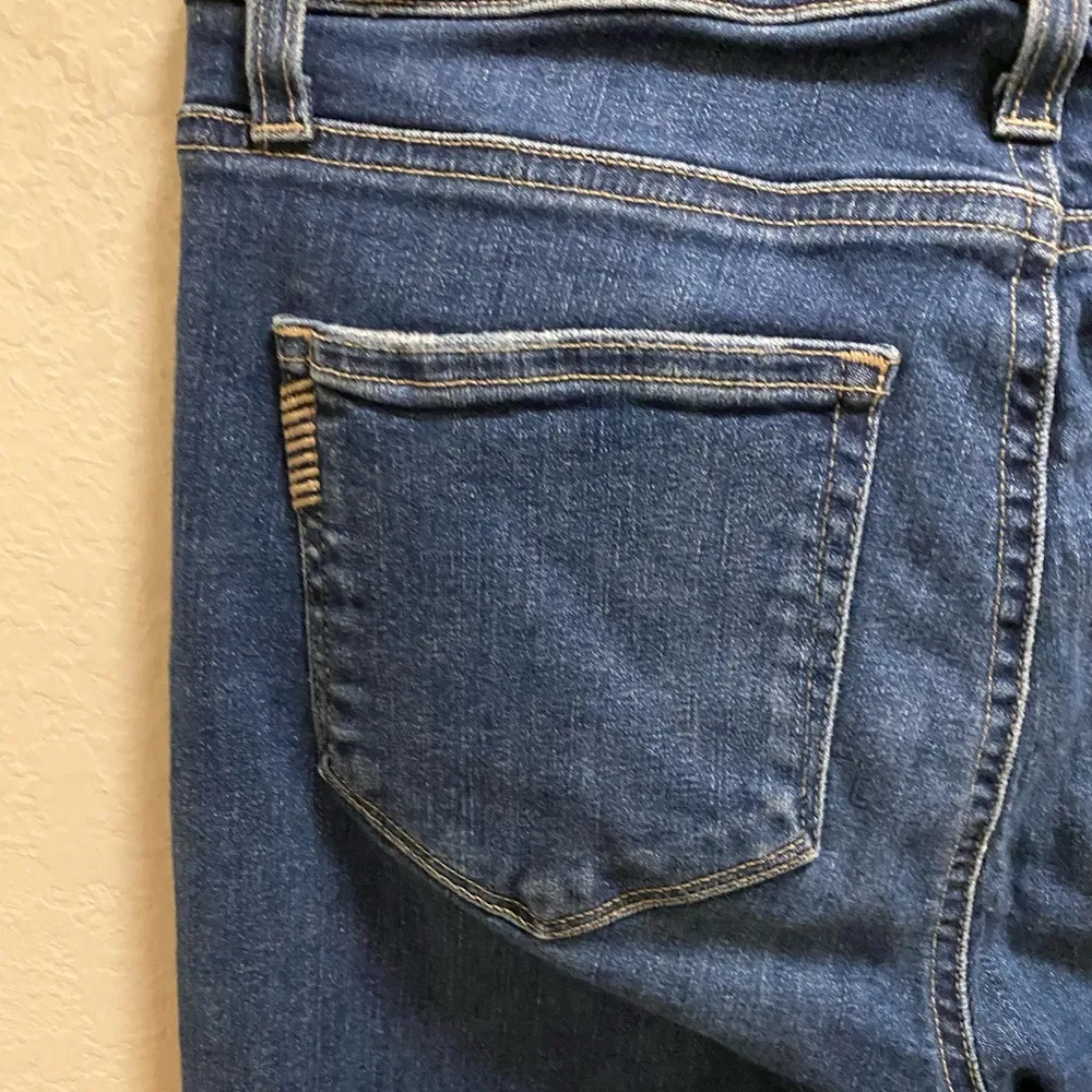 Paige Julia Ankle Slit Dark Wash High Rise Skinny Jeans Size 27 In Mai - Image 9