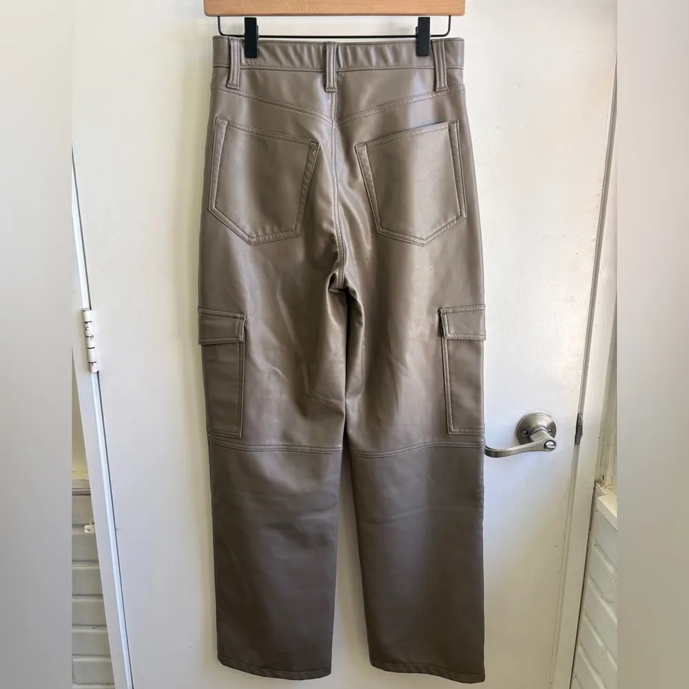 Abercrombie and‎ Fitch Curve Love Vegan Leather 90s Relaxed Pants 6 boho grunge - Image 5