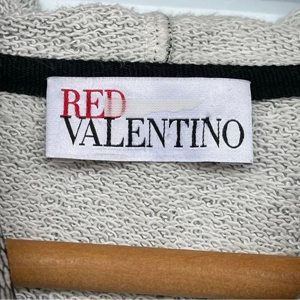 RED VALENTINO TULLE HOODIE SMALL Black - Image 5