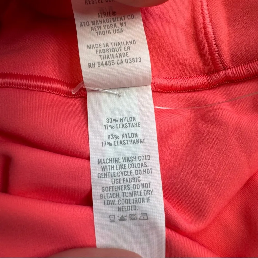 Aerie Offline by  Women's Real Me Xtra Shortie Workout Shorts M Med Medium Coral - Image 10