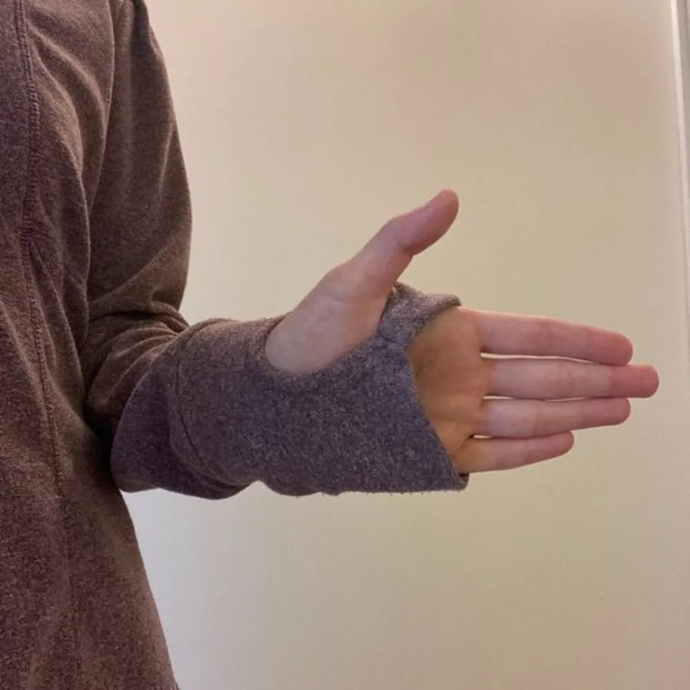 Athleta 1/2 Zip Purple Pullover Fleece Sweater with Pocket Sz S - Image 2