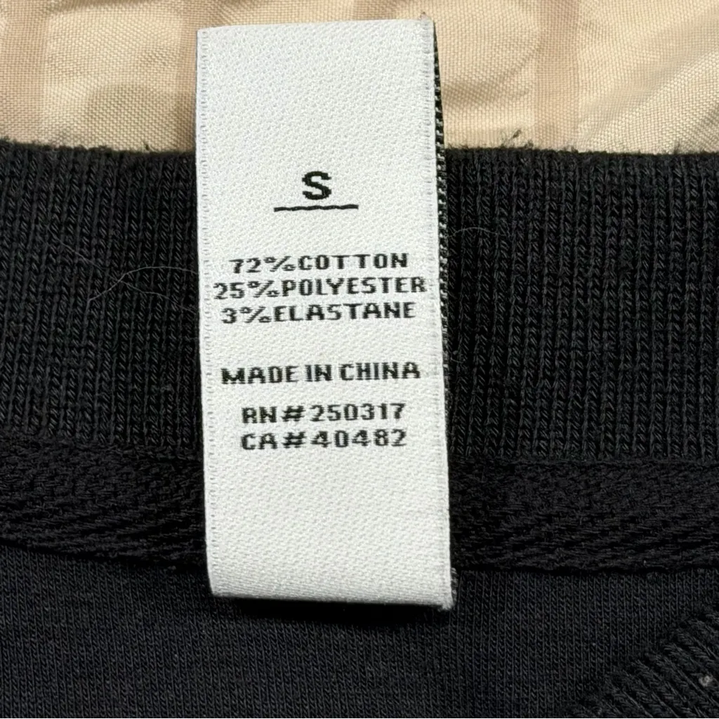 Varley Size Small Black Cole Cropped Bomber Jacket Casual Athleisure Streetwear - Image 4