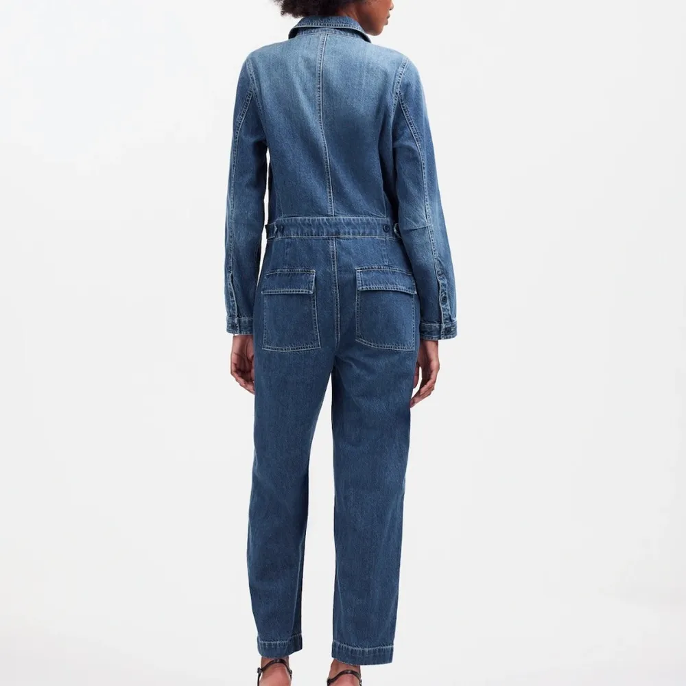 NEW Madewell Utility Coveralls Jumpsuit Blue Denim Size XS Retail $178.00 - Image 3