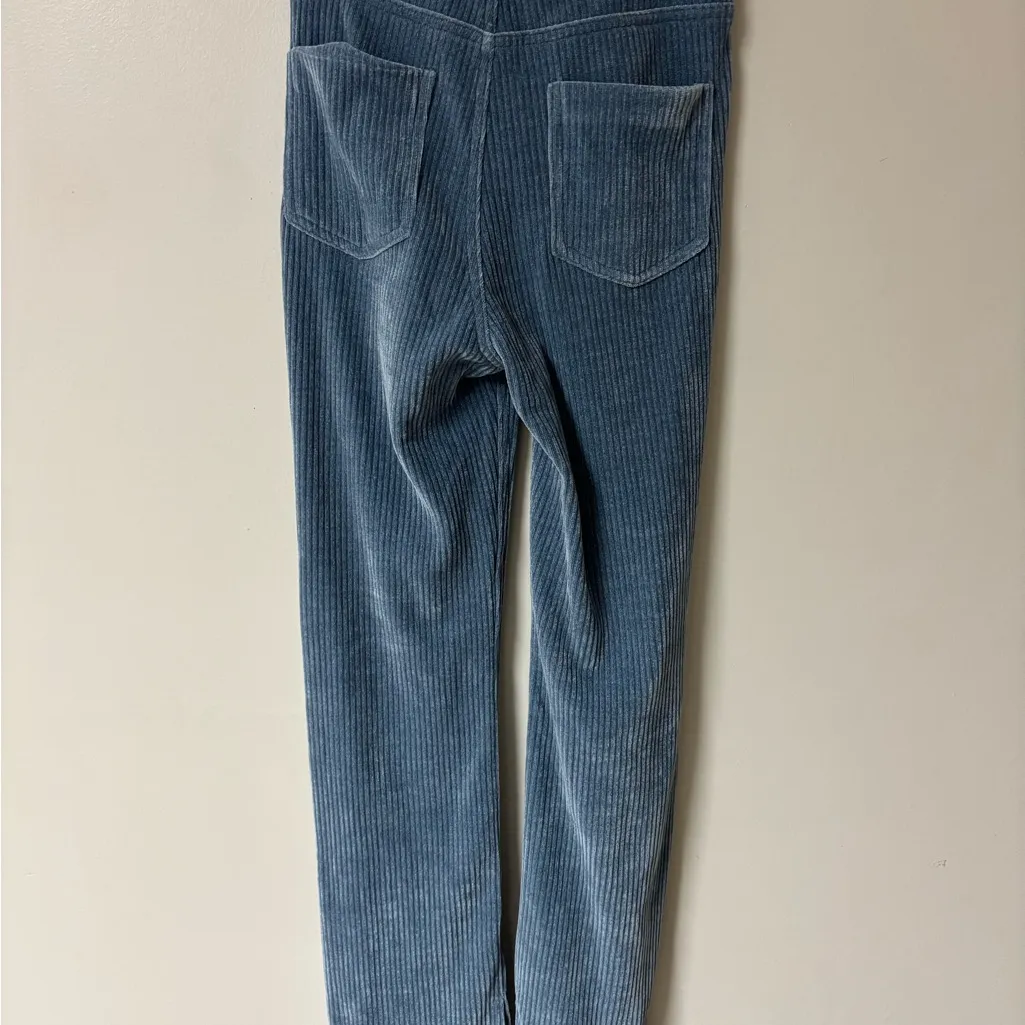Zara Blue Corduroy Slim Flare Pants Size 2/34 NEW Boho Hipster - Image 7