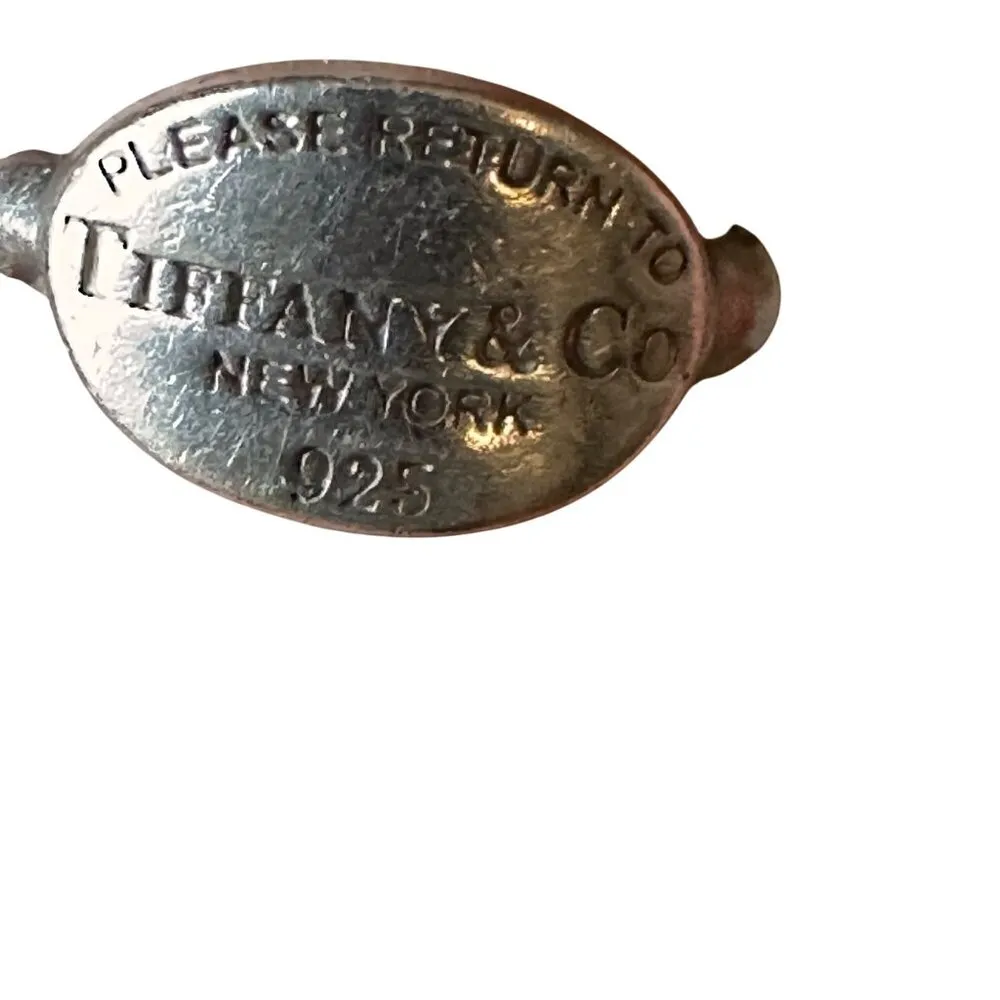 Tiffany & Co Size 6  Sterling Silver 925 Return To Tiffany New York Ring Oval - Image 2