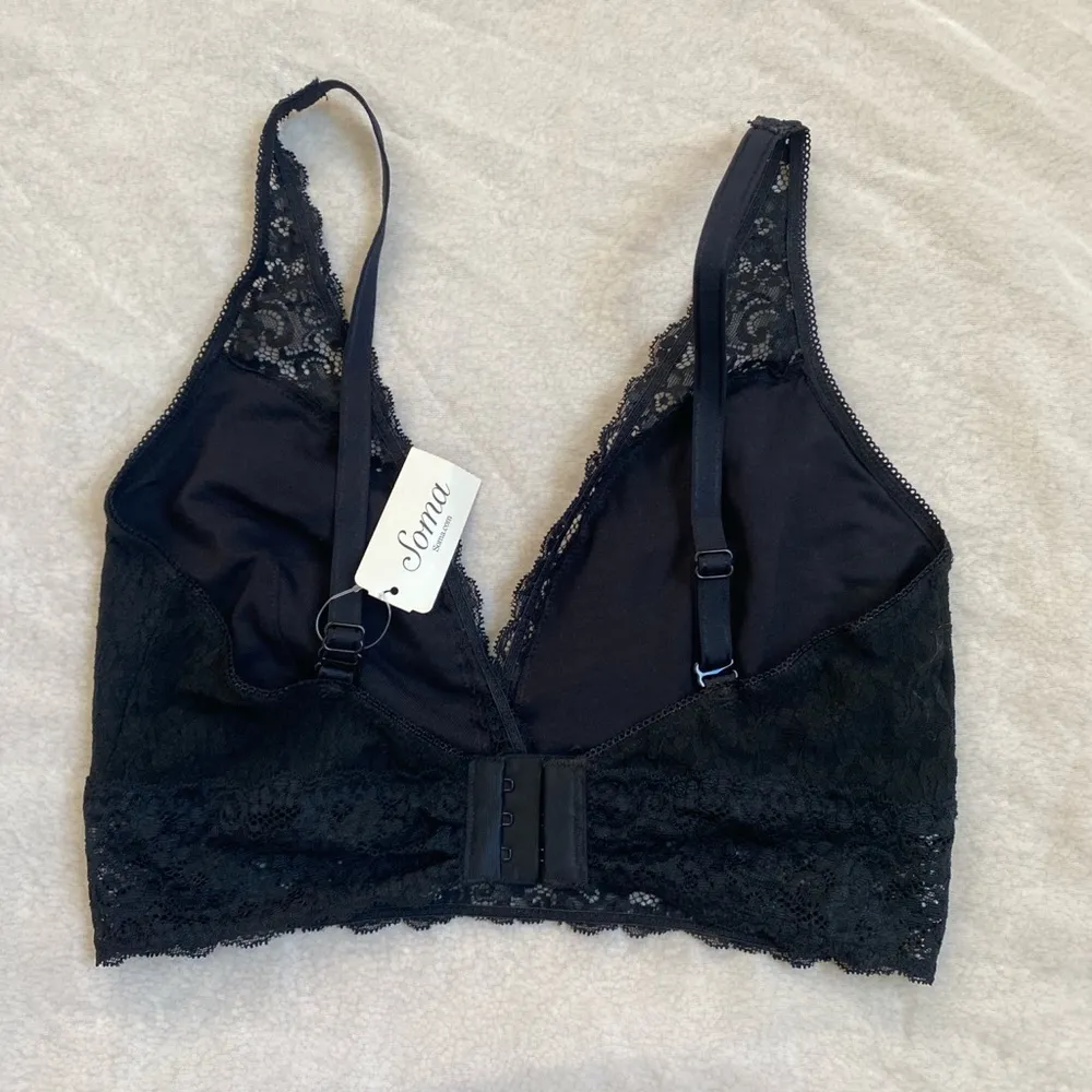 🌟NWT SOMA Bralette Lace Plunge - Image 2
