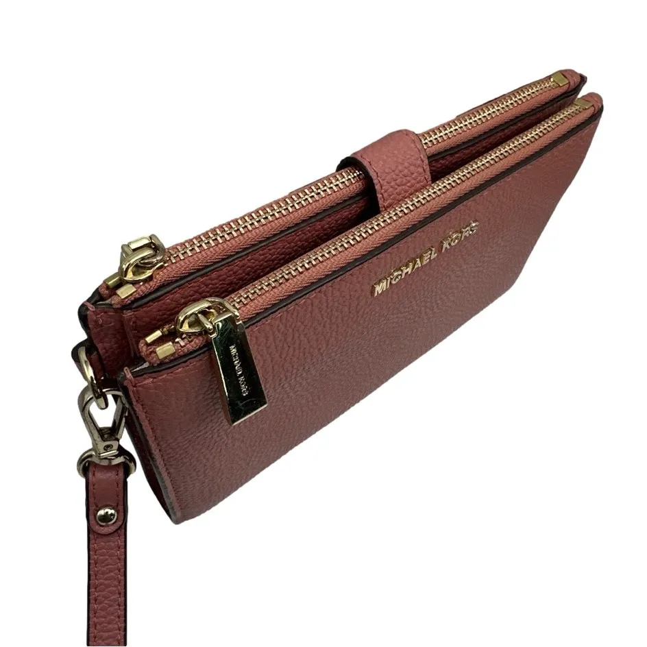 MICHAEL KORS Pink Wallet w/ Phone Holder - Image 4