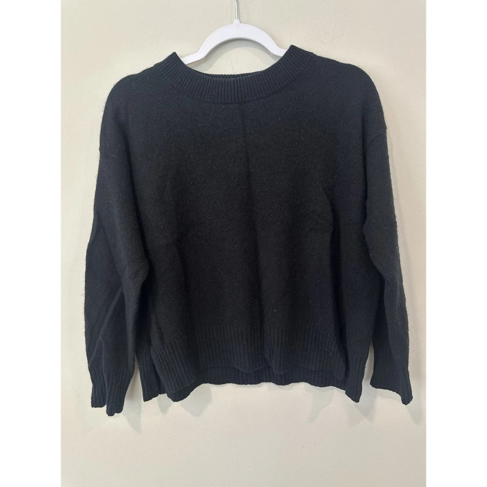 SPLENDID 100% Cashmere Oversize Pullover Sweater Women's Size M Long Sleeve 2200 - Image 2
