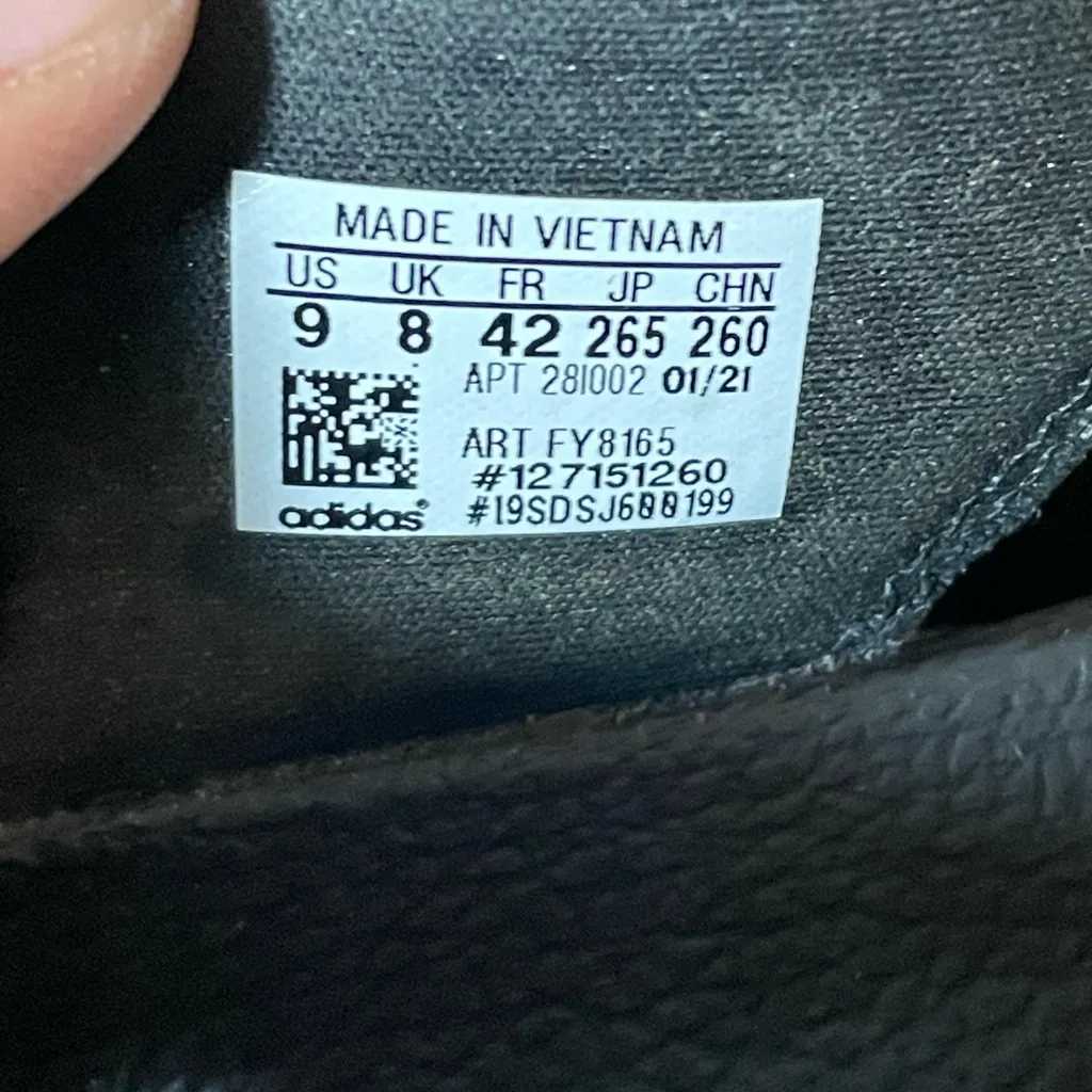 Adidas Black and Pink Women's Sandals - Image 5