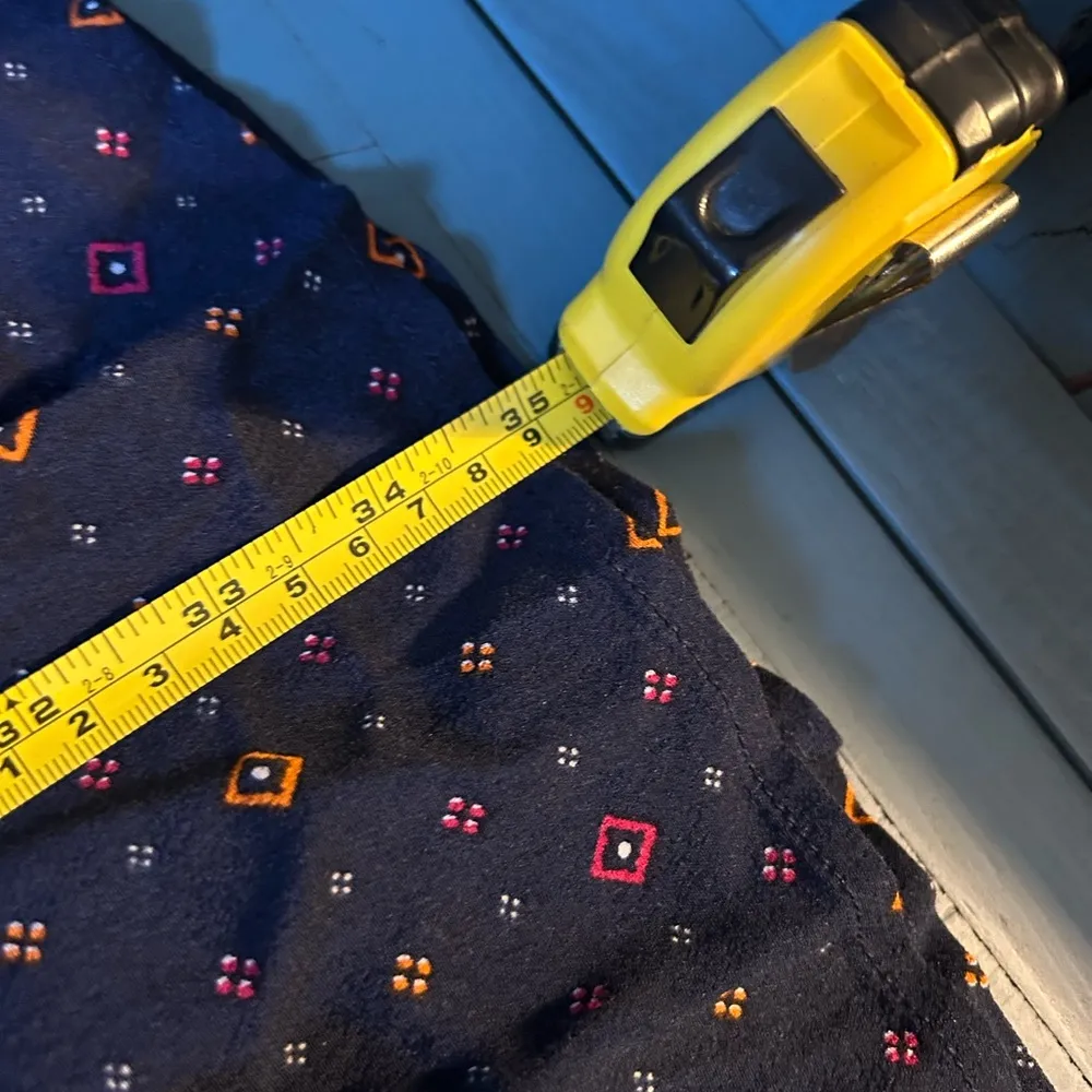 GAP Navy Print Drop Waist Dress, Size Small - Image 11