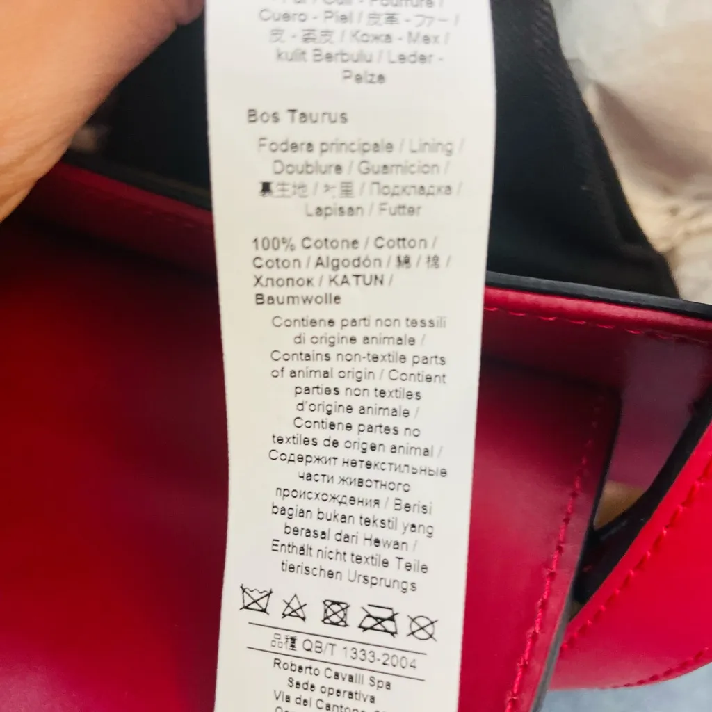 Roberto Cavalli Bold Red Tote NWT - Image 10
