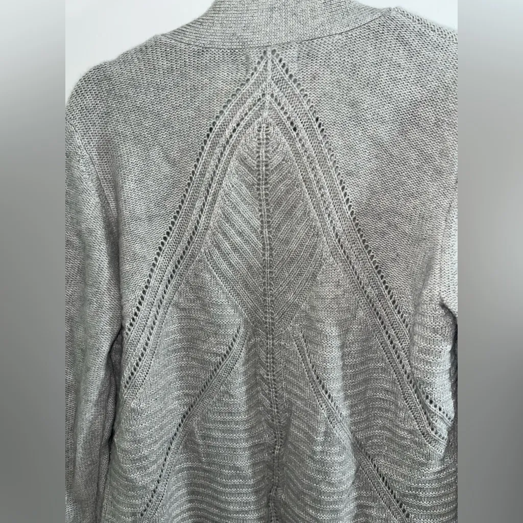 Bloomingdale’s Cashmere Open Cardigan Gray Size XL - Image 7