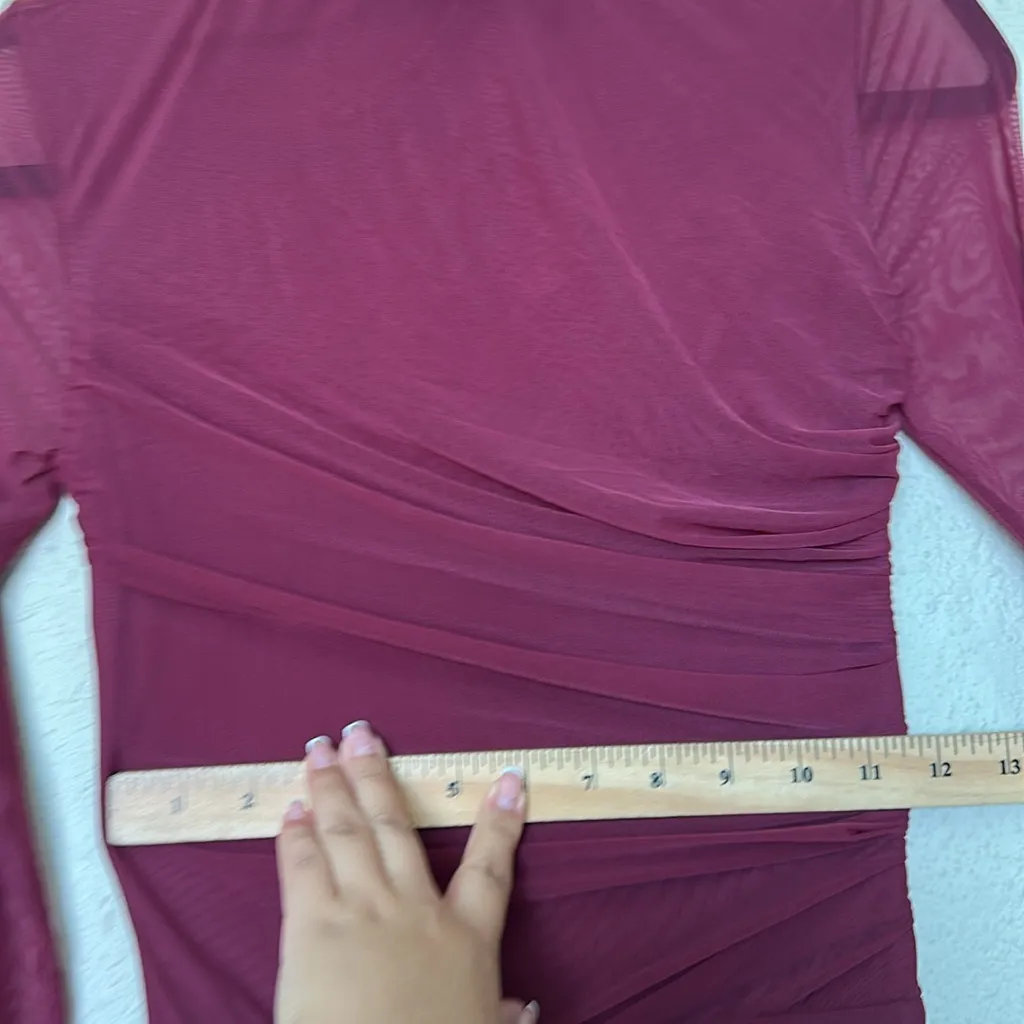 HOUSE OF CB 'Lucasta' Mulberry Gathered Mini‎ Dress NWOT XS - Image 16