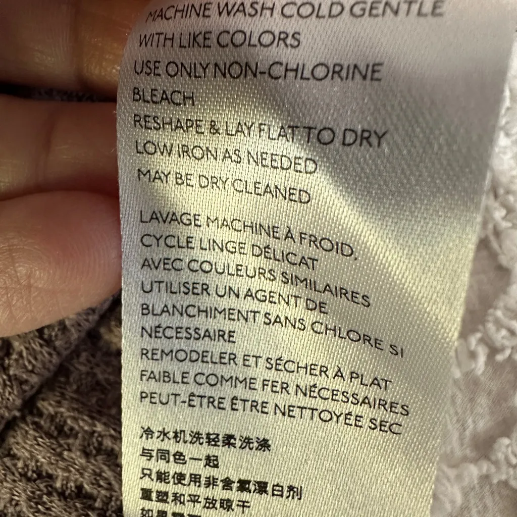 We The Free Waffle Knit V-Neck Dolman Sleeve Thermal Top XS Mauve Taupe - Image 15