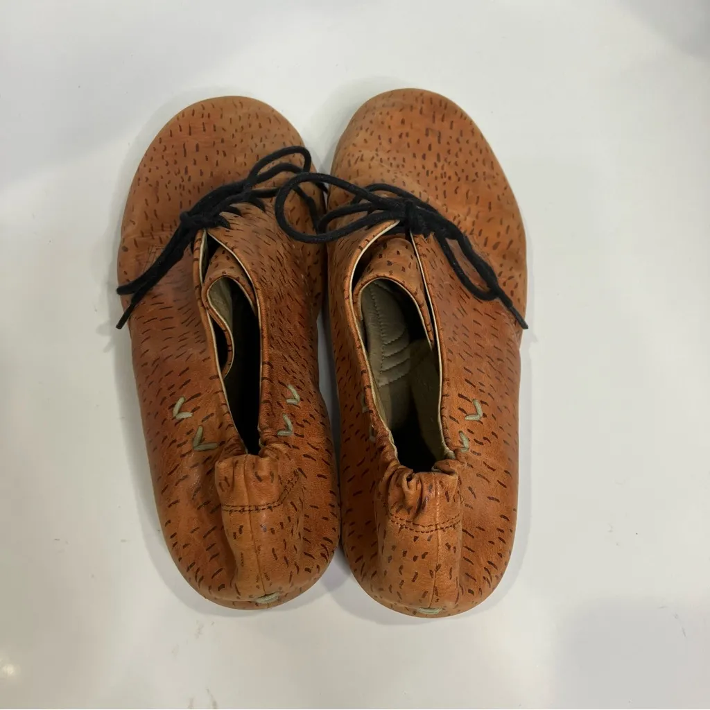 Nancy Bird Morton flats lace up brown leather casual boho neutral womens size 42 - Image 5