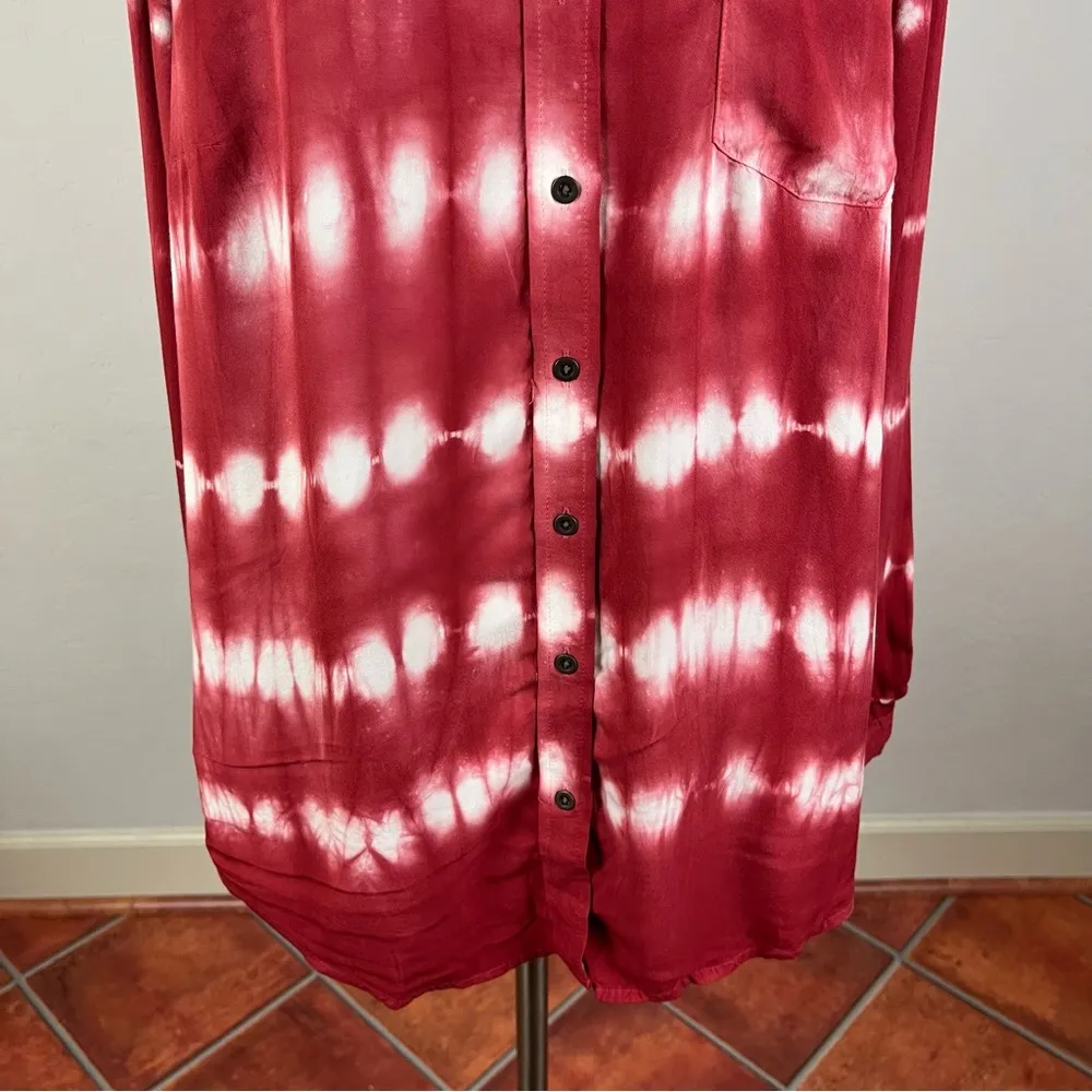 Torrid Lizzie Rayon Twill Button-Up Long Sleeve Shirt - Image 5