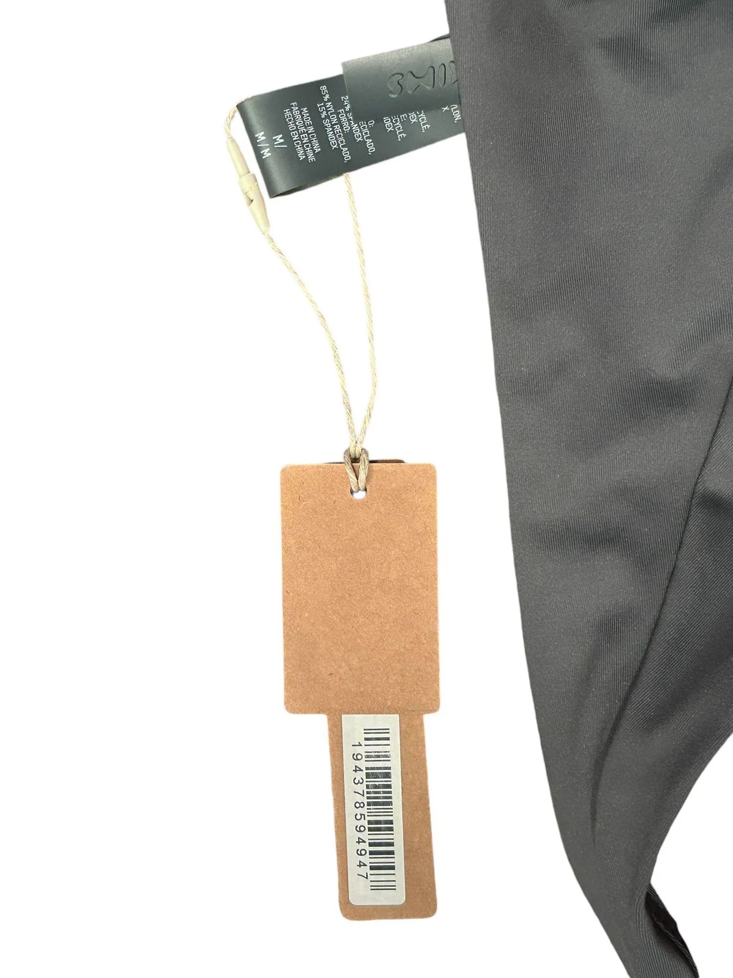 PLUNGE BIKINI TOP SZ M in Gunmetal NWT - Image 6