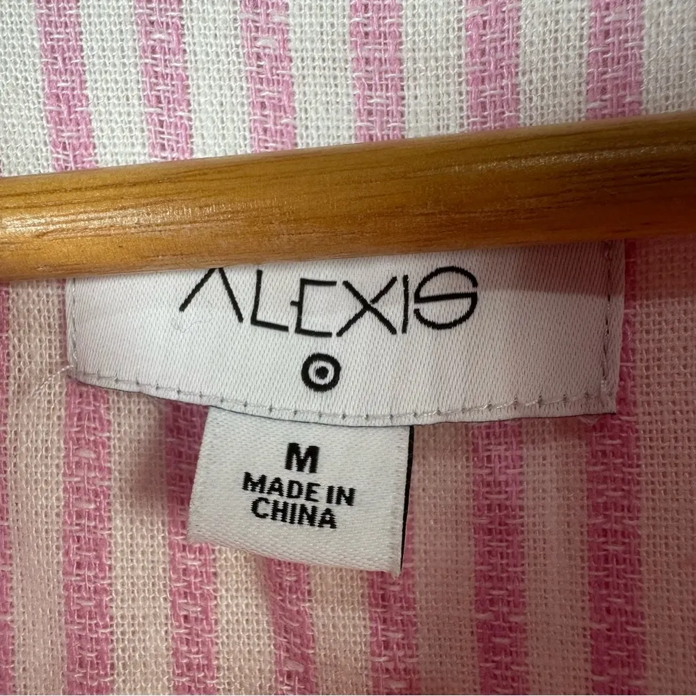 ALEXIS x Target Striped Tulip Sleeves Shirtdress. M - Image 8