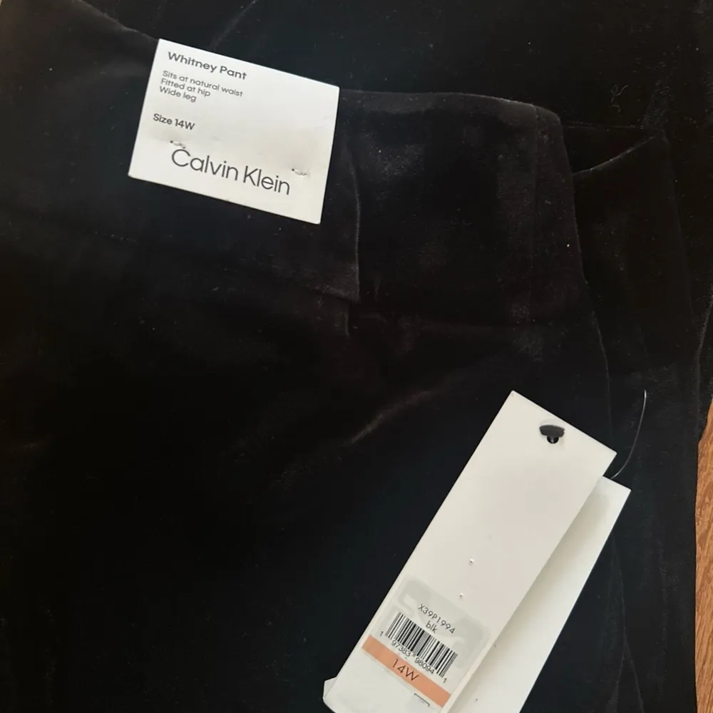 NWT Calvin Klein Whitney Velvet Wide Leg Pant Size 14 - Image 3