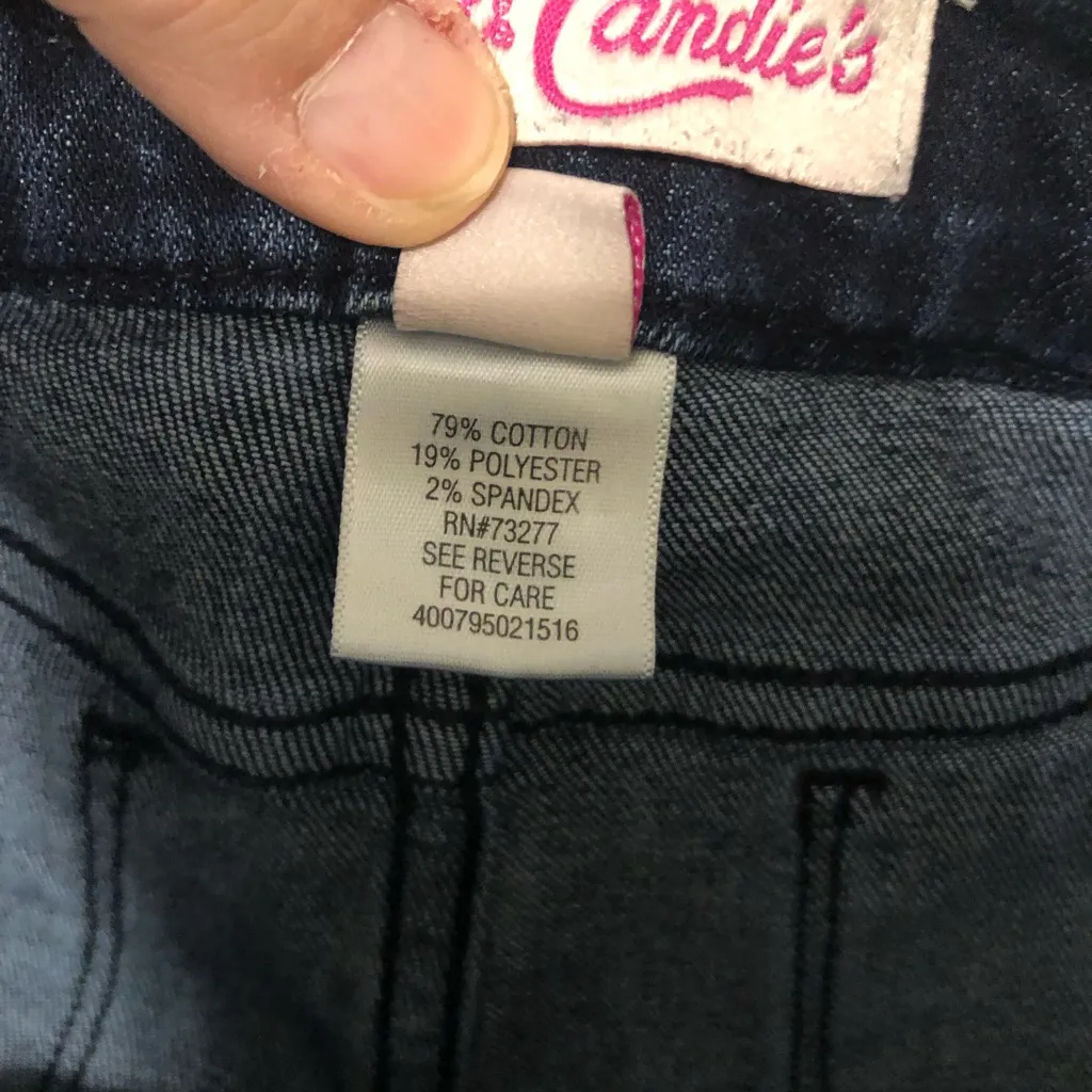 Candies Jean short shorts‎ women’s size 7 cuff bottom hem like buttons - Image 6