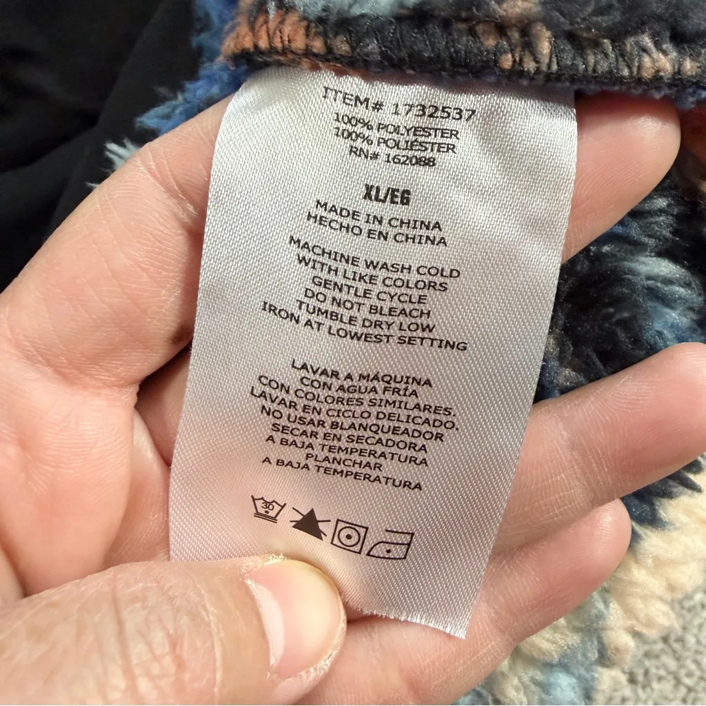 Hurley Women’s Snap Super Soft Plush Fleece Sweatshirt Pullover Top in Floral XL - Image 12