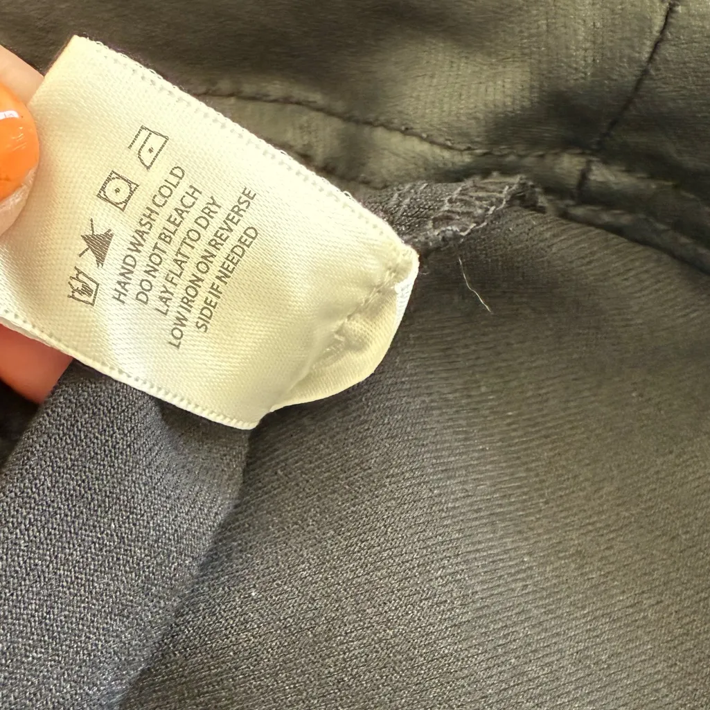 Indigo rising black pleather skirt large mini size medium party holiday cocktail - Image 8