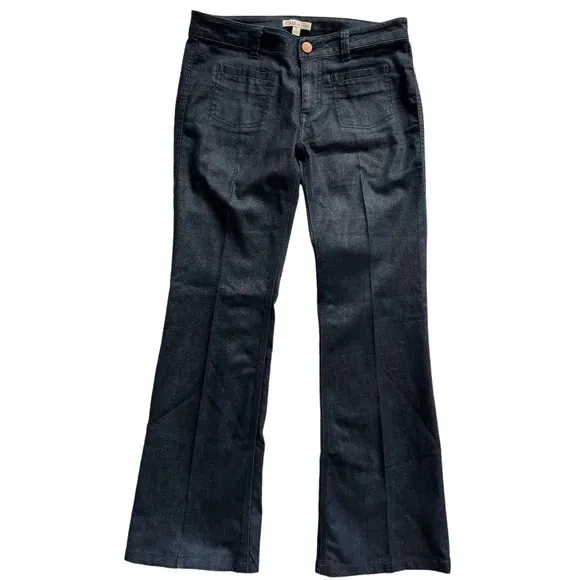 CAbi Farrah Flare Wide Leg Trouser Jeans – Size 6 – Dark Wash - Image 10