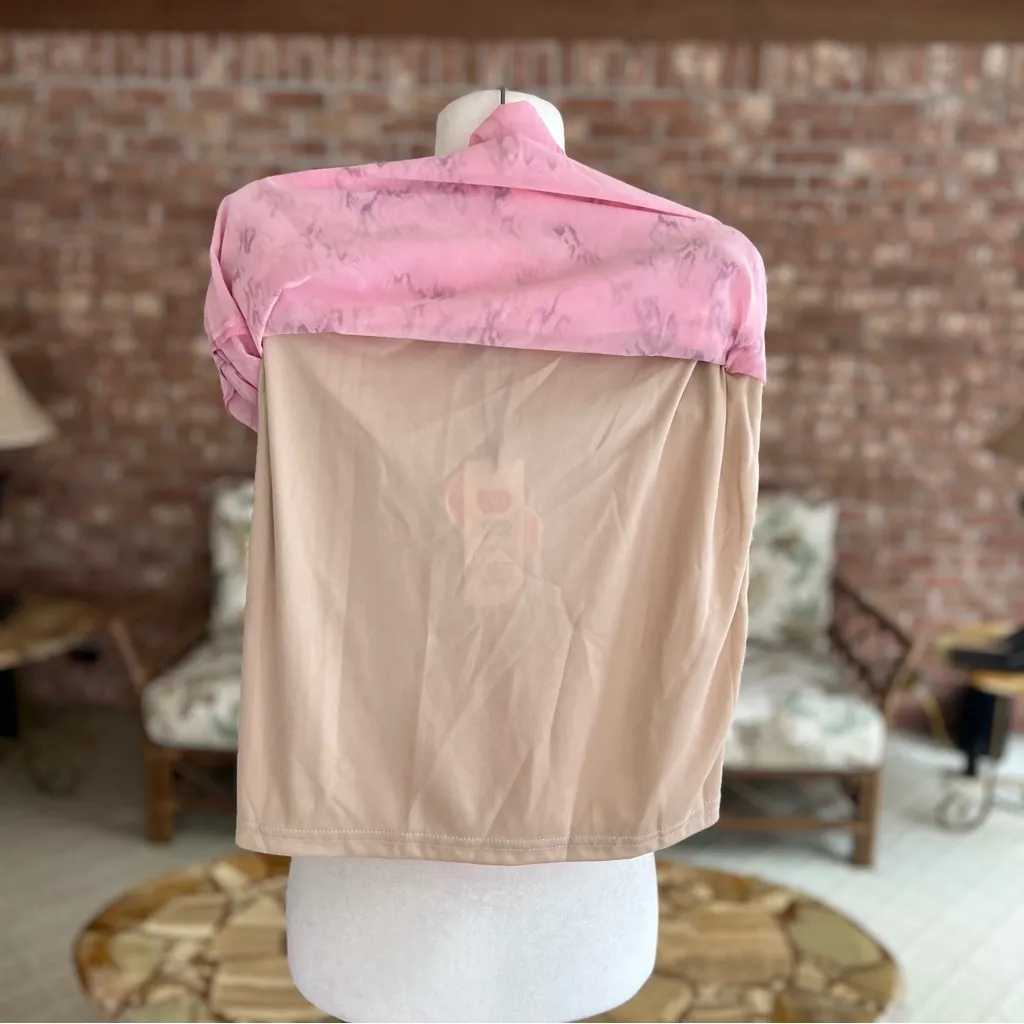 NWT Cider Maxi Skirt S Pink Floral Tie Waist Cutout Chiffon Party Date Festival - Image 11