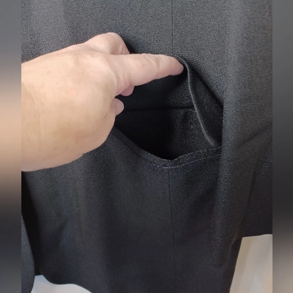 Vintage Sonia Rykiel Black Suit Jacket / Blazer and Pants Size M - Image 4