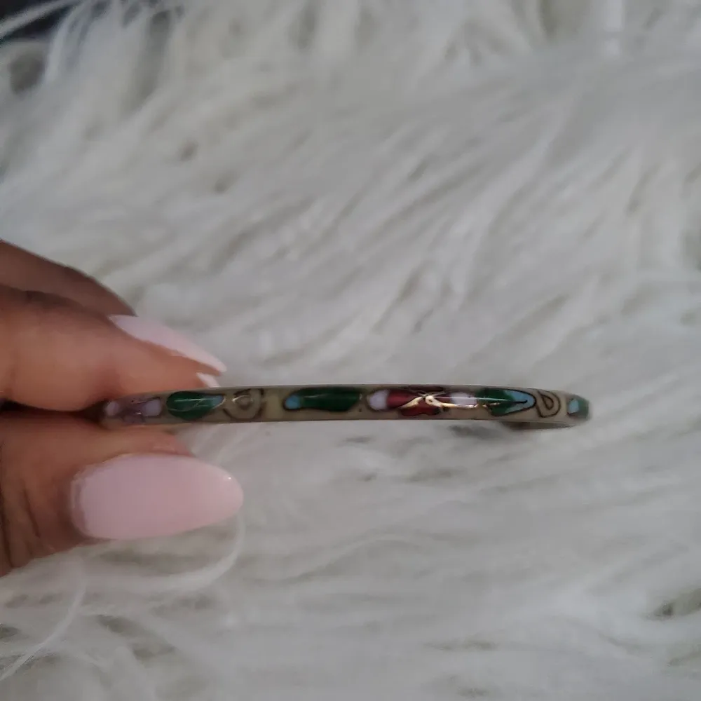 Vintage Thin Cloisonne Slide - Image 5