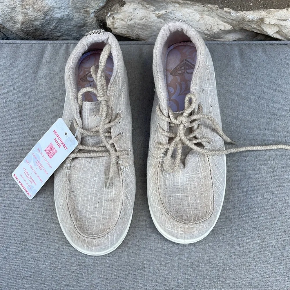 Roxy Surfside Tan Casual Shoes size 7.5 NEW - Image 3