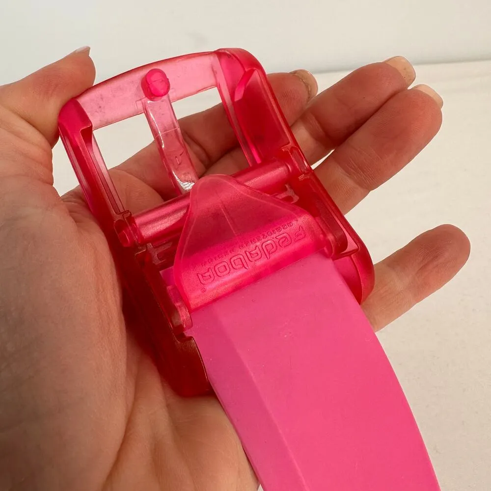 Fedaboa Pink Classic Rubber Belt - Image 7