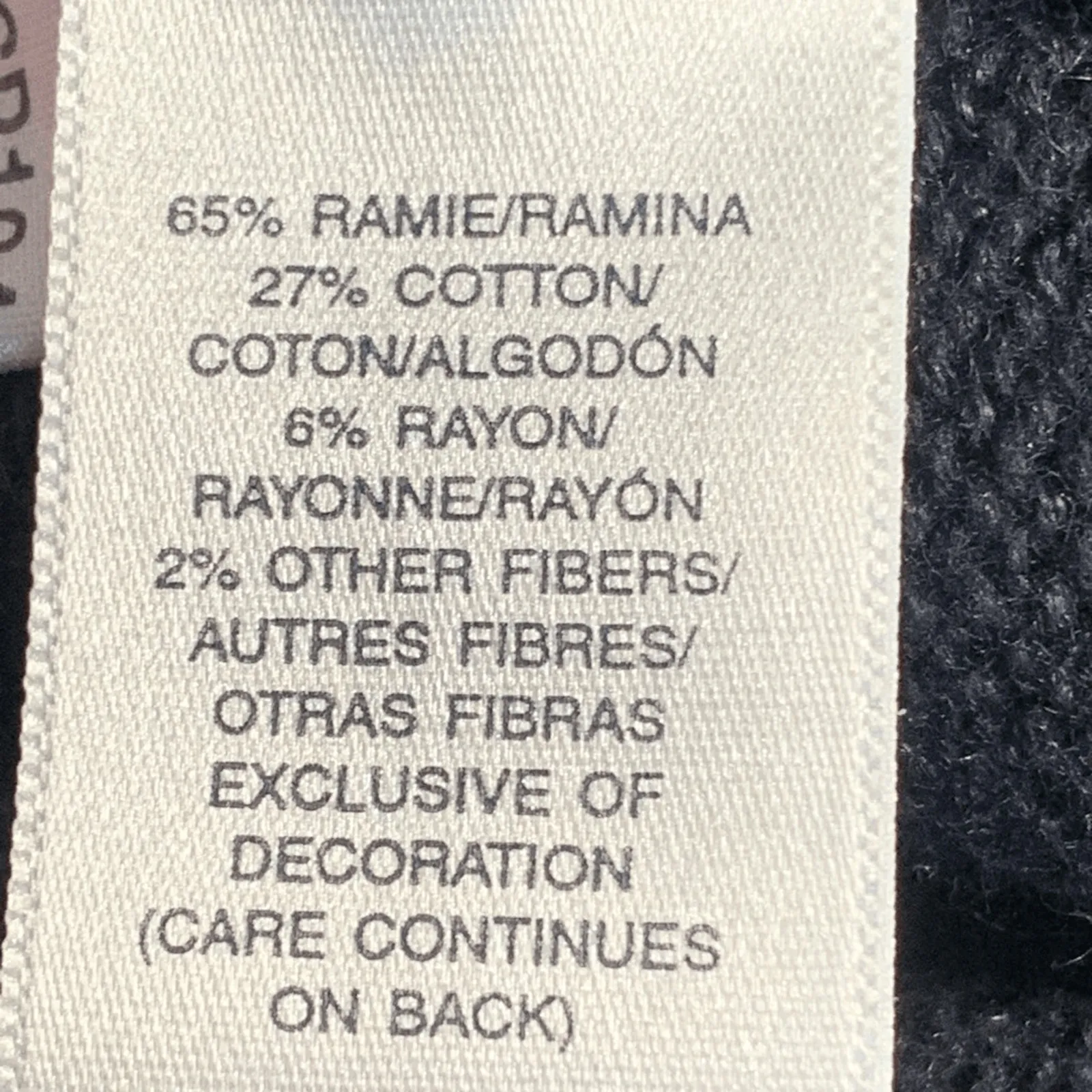 Vintage Susan Bristol Hand Embroidered Dark Floral Knit Cardigan Black Large - Image 9