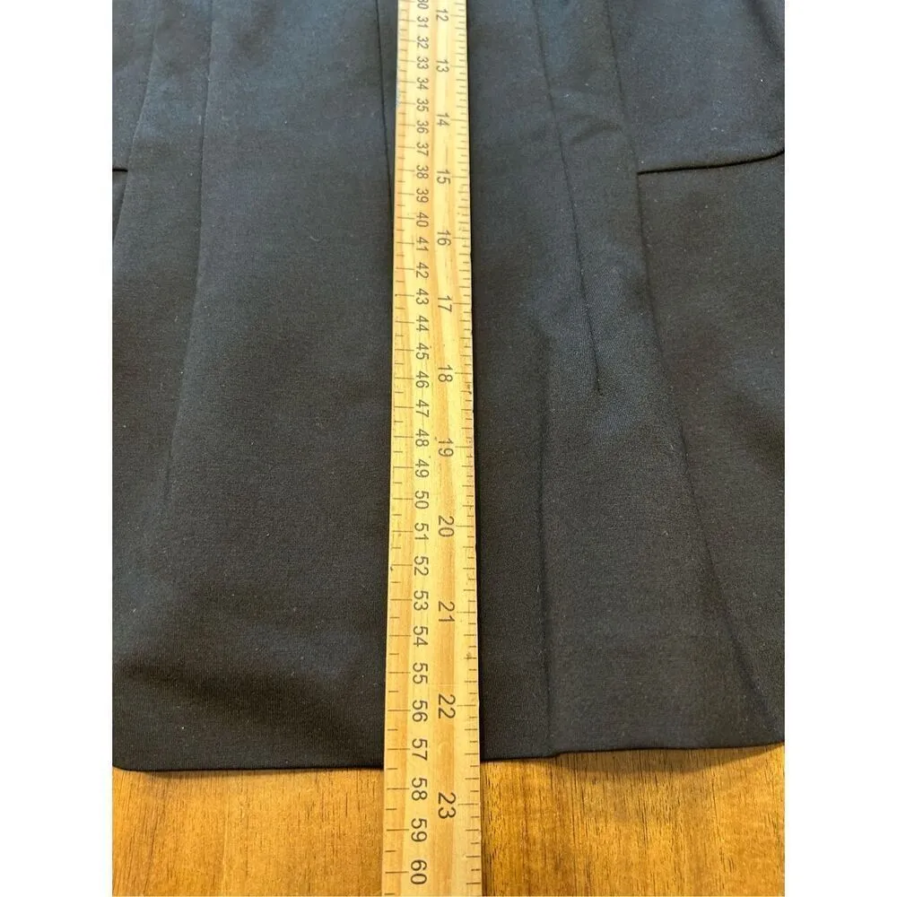 G.I.L.I. Zip Sleeve Milano Ponte Top Black Size 4 - Image 8