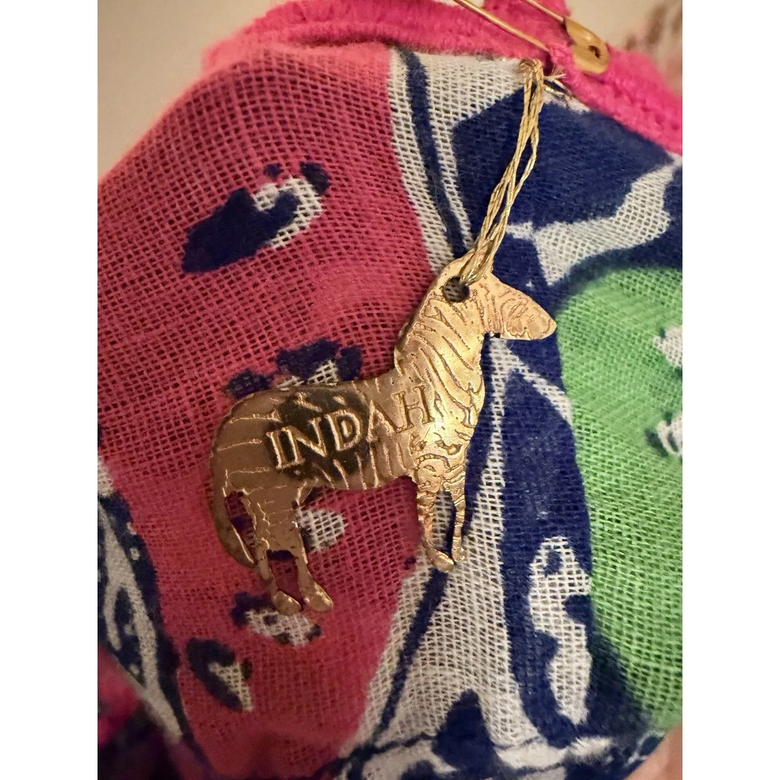 NEW Inda Adila Mini Dress Women’s Size XS Multicolor Lilly Seashell Tie - Image 9