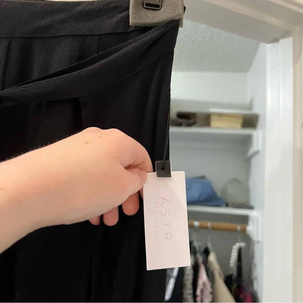 NWT ASTR Label Black Wrap Pilazzo Pants - Image 2