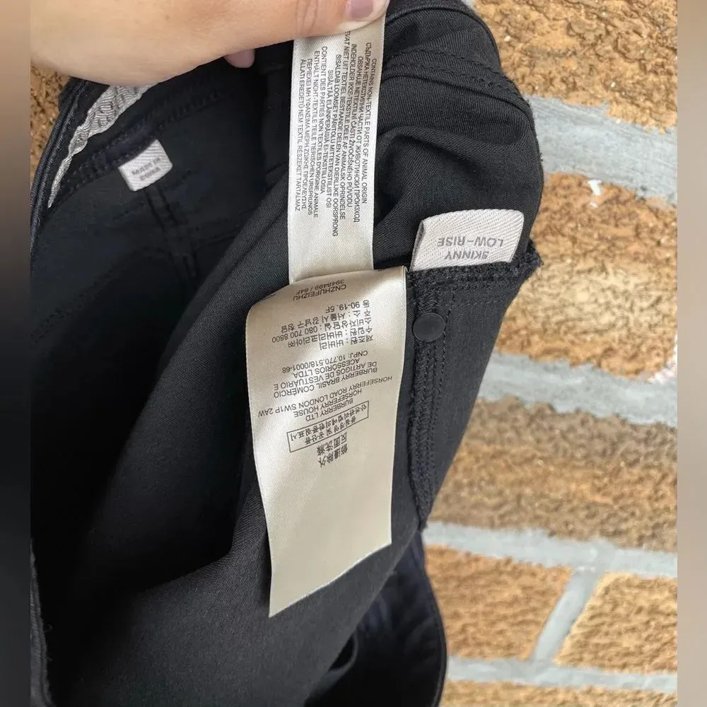 Burberry Brit Black skinny low rise jeans 30 - Image 11