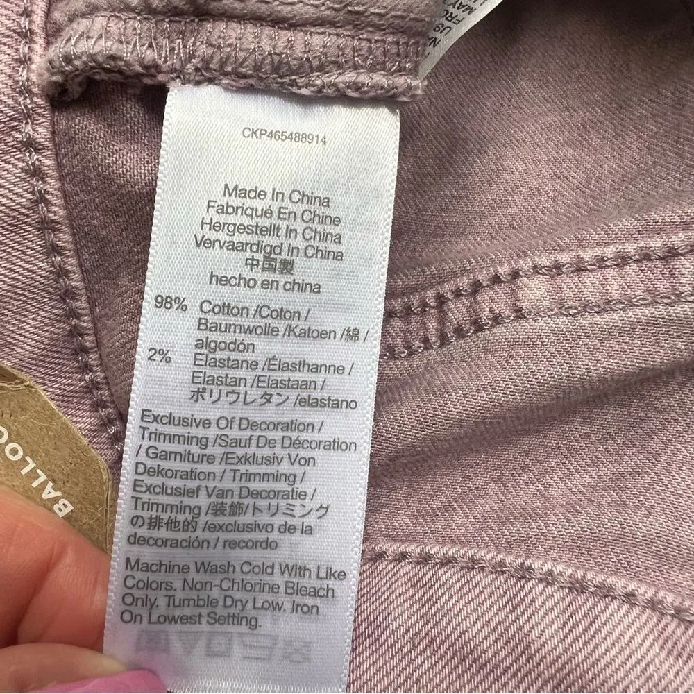 NWT MADEWELL Balloon Jeans Garment-Dyed Edition in Provence Grape Lavender 28 - Image 15