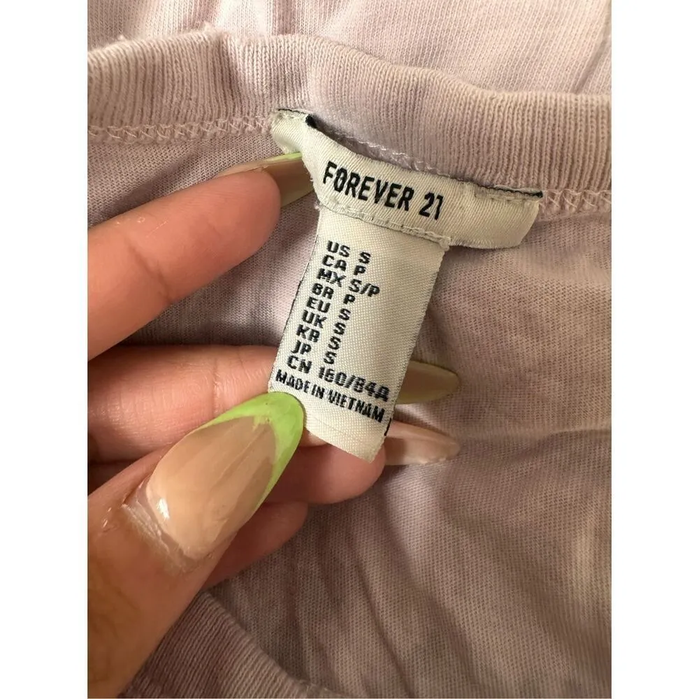 Forever 21 cut off shirt size small - Image 6