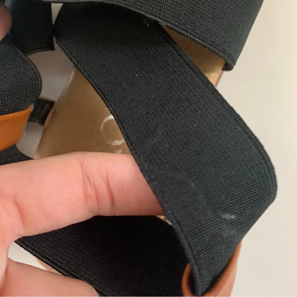 XOXO Black Strappy Sandals *No Size Tag* - Image 2