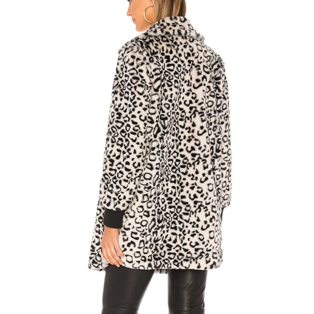 Jack by BB Dakota Top Cat Faux Fur Animal Leopard Coat - Image 3