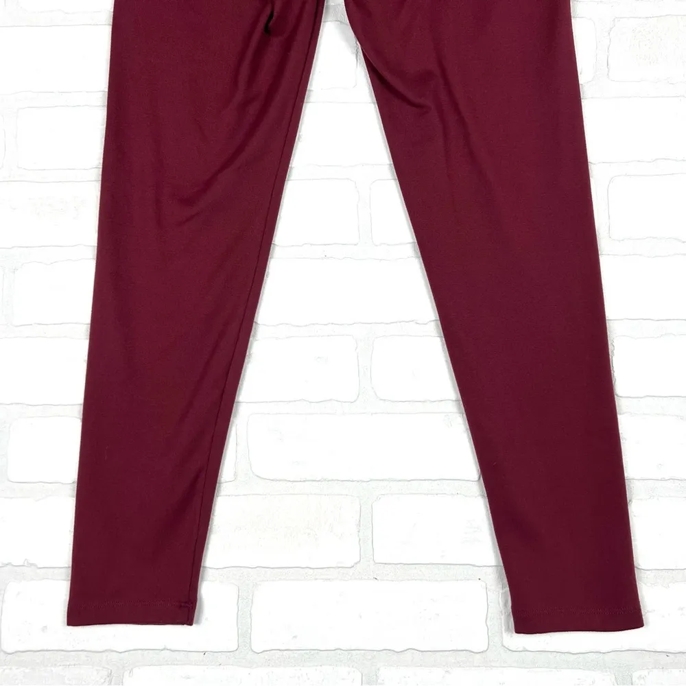 Burgundy Bally Valentina Ankle‎ Legging, Size Small, Velvet Crush Red - Image 8