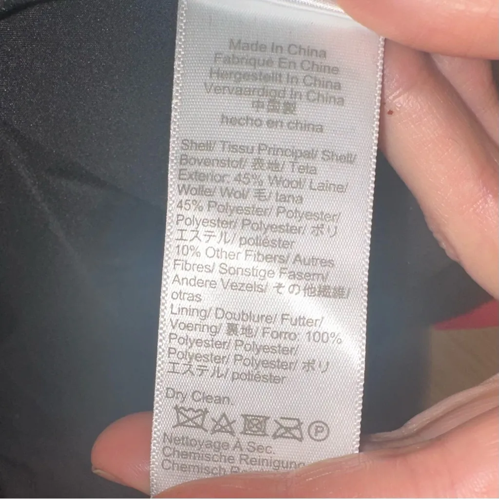 J.Crew Wool Blend Funnel Neck City Coat Black Size 4P Preppy Classic Zip Up - Image 15